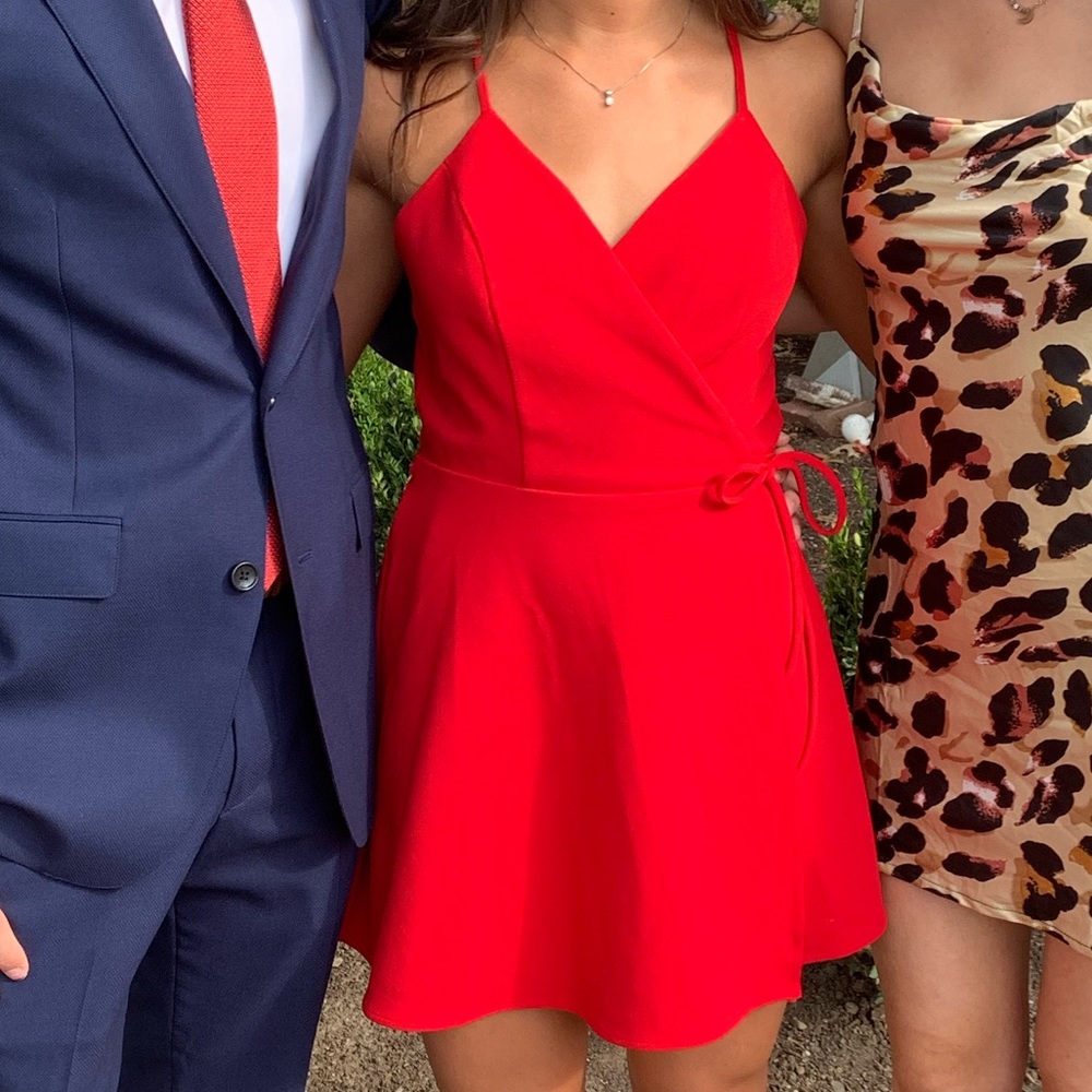 Dress with strappy back